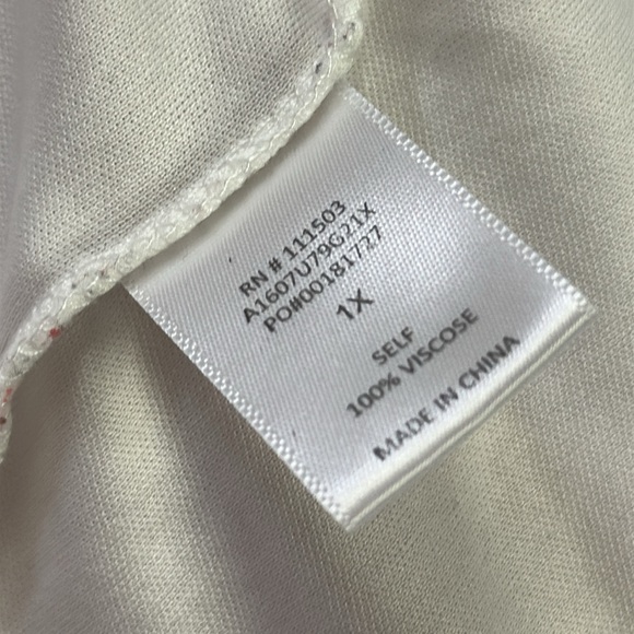 Charming Charlie Sleeveless Striped Keyhole Back Side Slit Maxi Dress Womens 1X - Picture 14 of 15